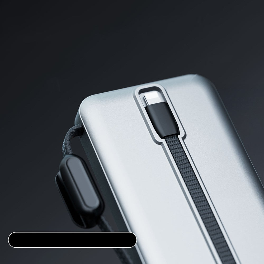 Lenyes PX379D Dijital LED Ekranlı Type-C ve Lightning Kablolu Powerbank 65W 30.000mAh