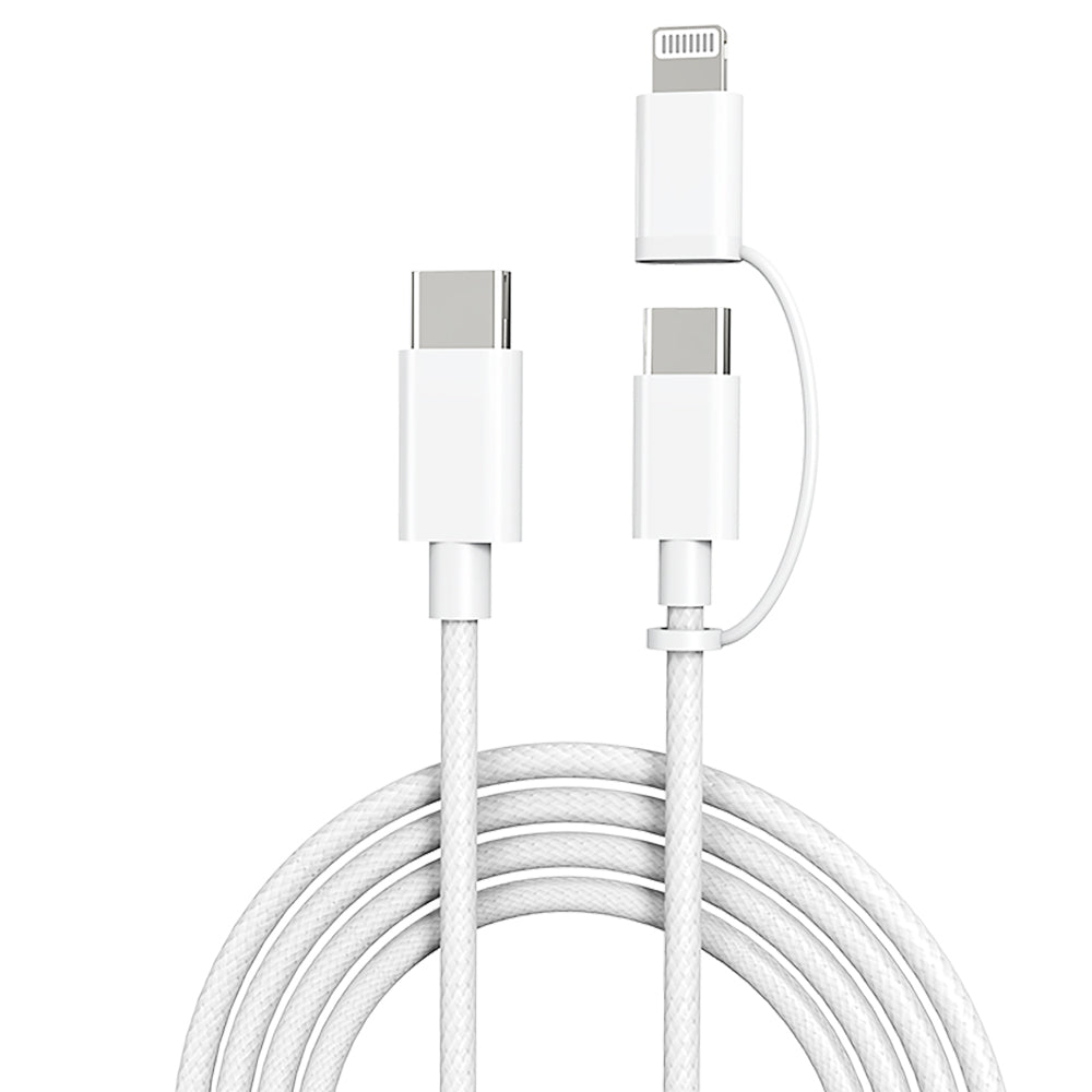 Micflip A22 2in1 PD Type-C to Type-C + Lightning MFI Sertifikalı Data ve Şarj Kablosu 240W 1M