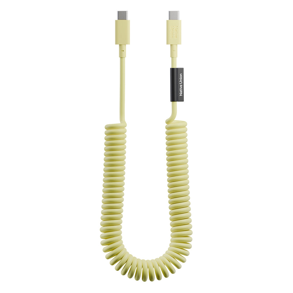 Native Union POP Serisi Type-C to Type-C Spiralli Şarj Kablosu 60W 2.4M