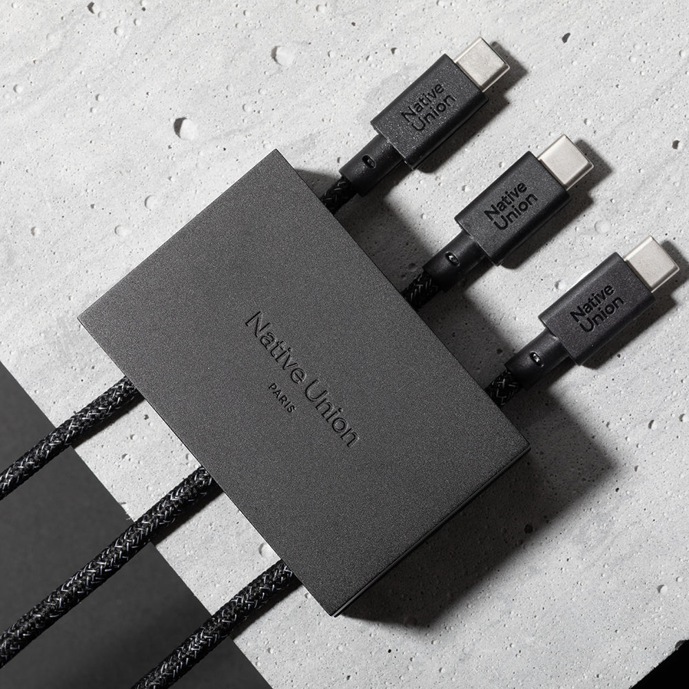 Native Union Weighter Triple Metal Tasarımlı Kablo Düzenleyici