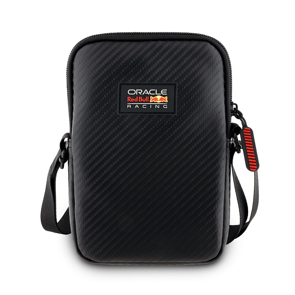 Redbull Orjinal Lisanslı PU Karbon Fiber Tasarımlı Çapraz Vücut Aksesuar Çantası