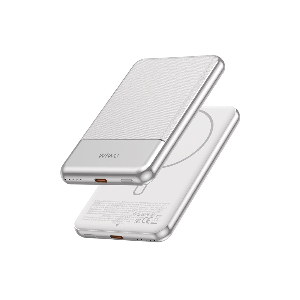 Wiwu Wi-P088 LED Işık Göstergeli PD 20W Kablosuz Powerbank 5000mAh 15W