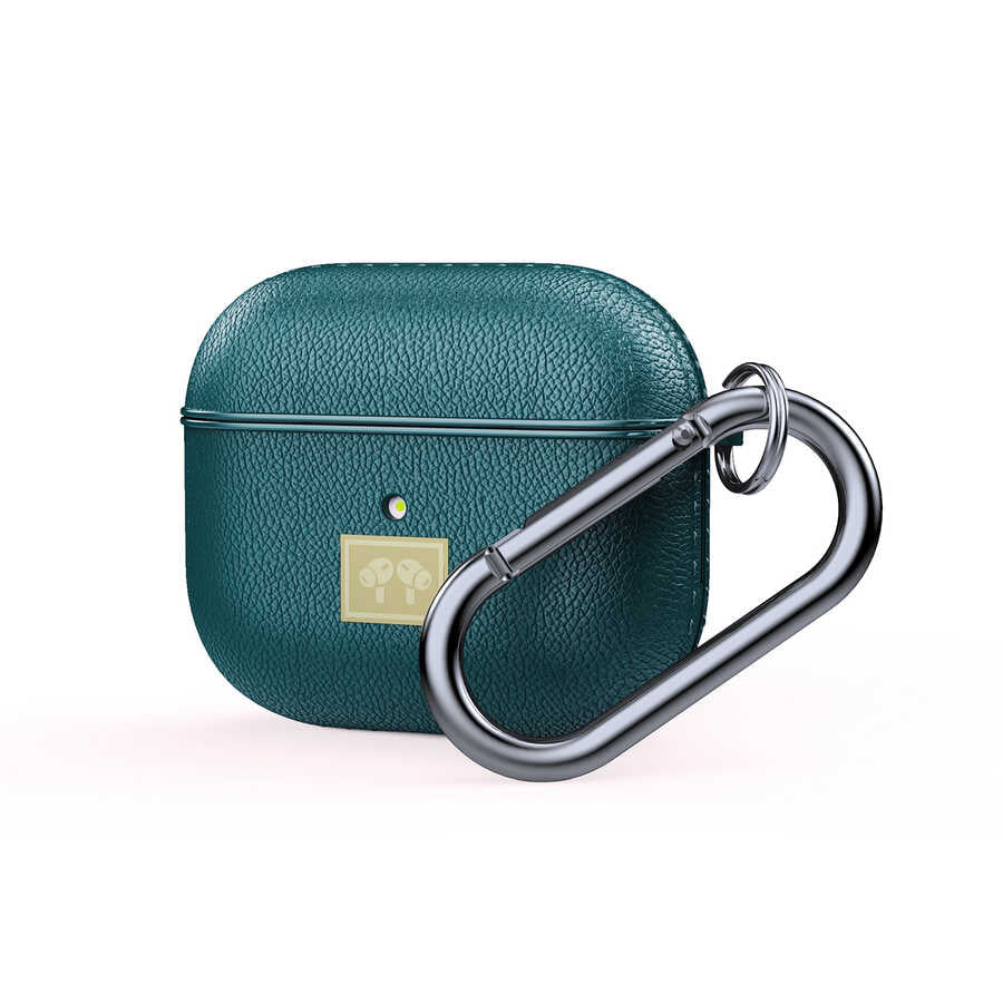 Apple Airpods 3. Nesil Kılıf Deri Görünümlü Askı Aparatlı Wlons Kılıf