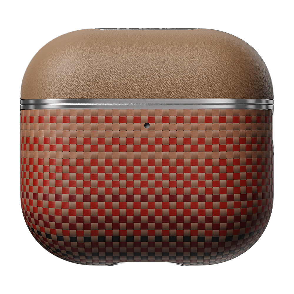 Apple Airpods 4 Kılıf Aramid Fiber Pitaka Tactile Woven Sunset-Moonrise Serisi Kapak