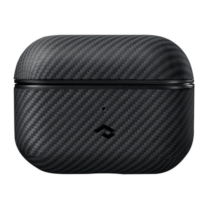 Apple Airpods Pro 2 Kılıf 600D Aramid Fiber Pitaka Classic Serisi Black-Grey Twill Kılıf