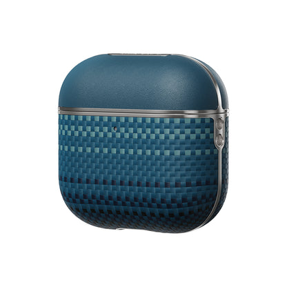 Apple Airpods Pro 2 Kılıf Aramid Fiber Pitaka Tactile Woven Sunset-Moonrise Serisi Kapak