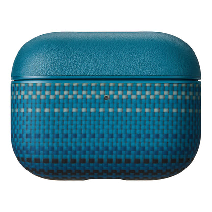 Apple Airpods Pro 3 Kılıf Aramid Fiber Pitaka Tactile Woven Sunset-Moonrise Serisi Kapak Kahverengi