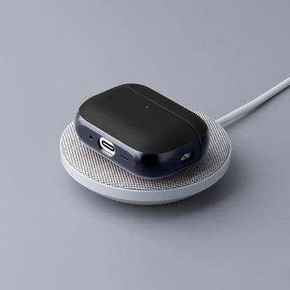Apple AirPods Pro 3 Kılıf M-Safe Şarj Özellikli Mutural Poying Serisi Deri Tasarımlı Kapak