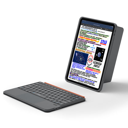 Apple iPad Air 10.9 2022 (5.Nesil) Wiwu MK-005 Combo 3in1 Kalem Bölmeli Klavyeli Standlı Kılıf