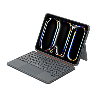 Apple iPad Air 10.9 2022 (5.Nesil) Wiwu MK-005 Combo 3in1 Kalem Bölmeli Klavyeli Standlı Kılıf