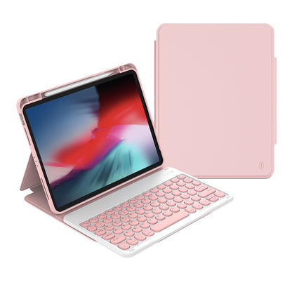 Apple iPad Air 10.9 2022 (5.Nesil) Wiwu Protective Gizli Kalem Bölmeli Klavyeli Kılıf