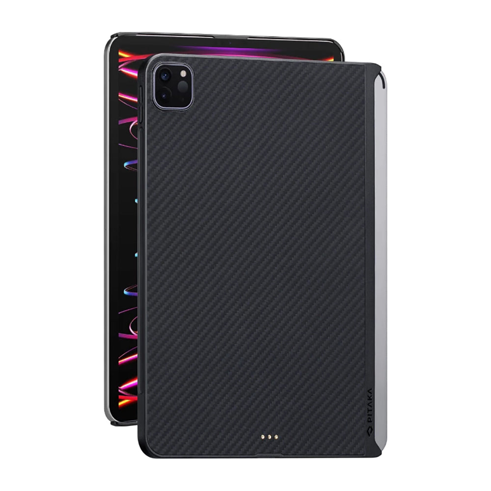 Apple iPad Pro 11 2020 (2.Nesil) Kılıf Aramid Fiber Pitaka Ultra-Slim Classic Serisi Tablet Kapak