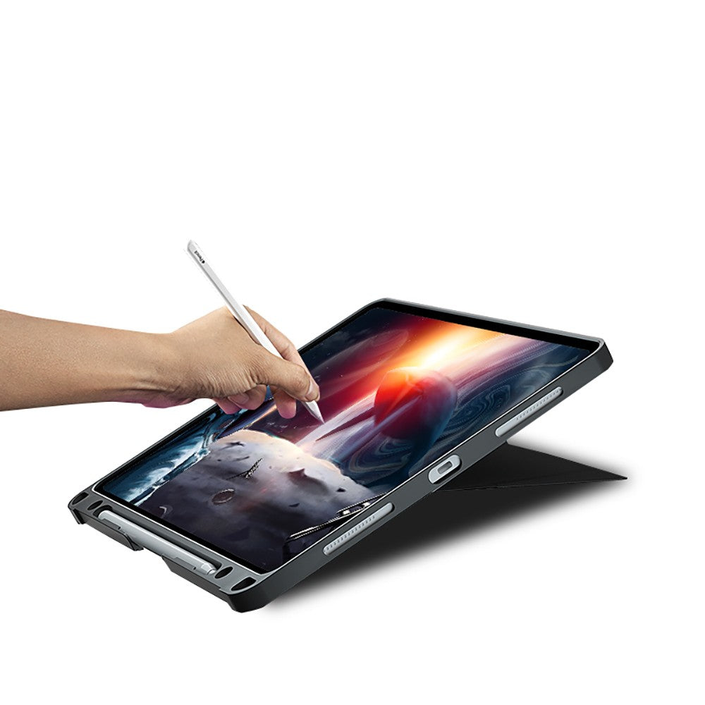 Apple iPad Pro 12.9 2020 (4.Nesil) Wiwu MagTouch Serisi Gizli Kalem Bölmeli Klavyeli Kılıf