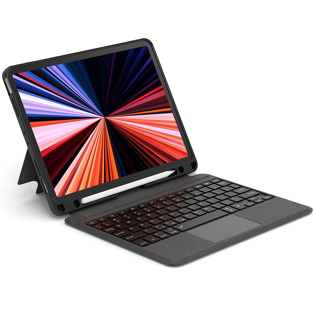 Apple iPad Pro 12.9 2022 M2 Wiwu MagTouch Serisi Gizli Kalem Bölmeli Klavyeli Kılıf