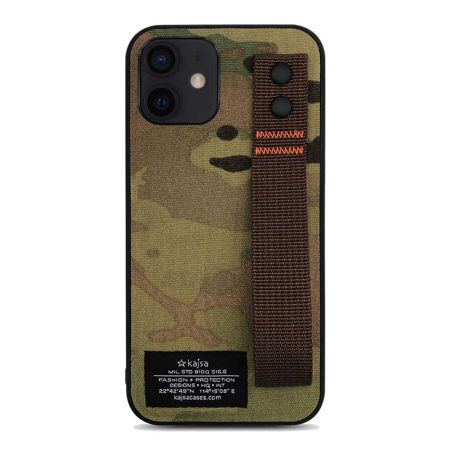 Apple iPhone 12 Kılıf Kajsa Cordura Serisi Military Kapak