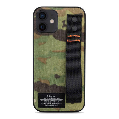 Apple iPhone 12 Kılıf Kajsa Cordura Serisi Military Kapak