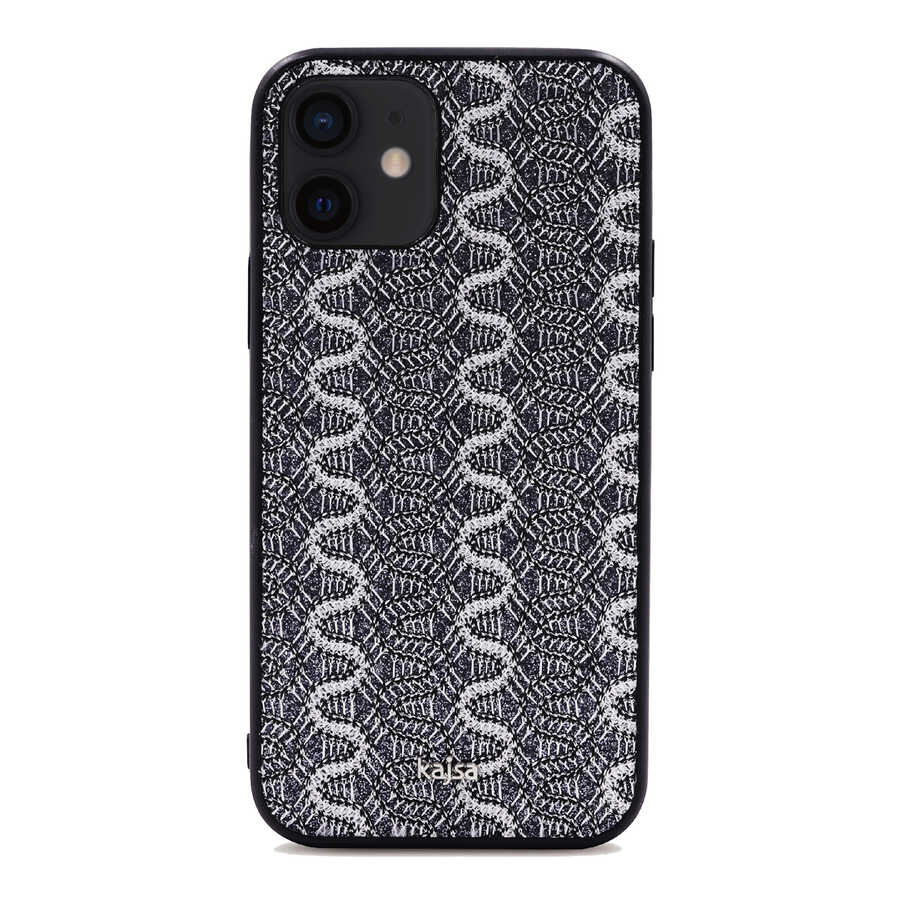 Apple iPhone 12 Kılıf Kajsa Glamorous Serisi Waterfall Pattern Kapak