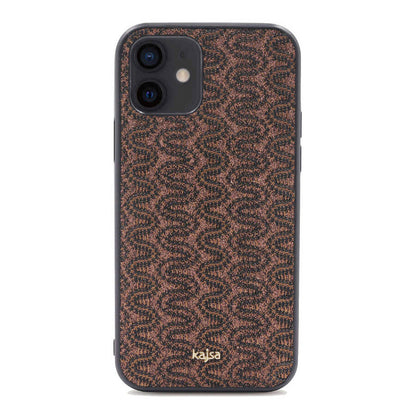 Apple iPhone 12 Kılıf Kajsa Glamorous Serisi Waterfall Pattern Kapak