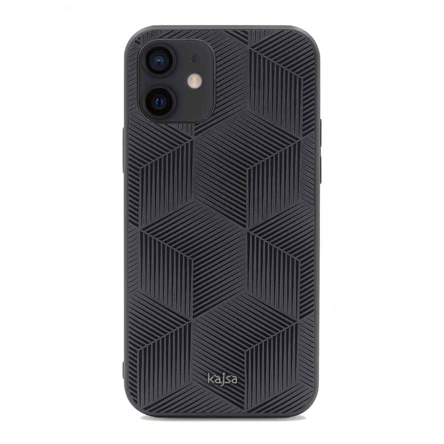 Apple iPhone 12 Kılıf Kajsa Splendid Serisi 3D Cube Kapak