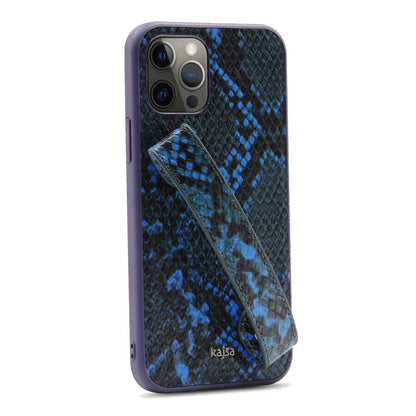 Apple iPhone 12 Pro Max Kılıf Kajsa Glamorous Serisi Snake Handstrap Kapak