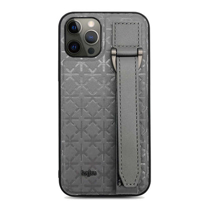 Apple iPhone 12 Pro Max Kılıf Kajsa Neo Clasic Serisi Mono K Strap Kapak