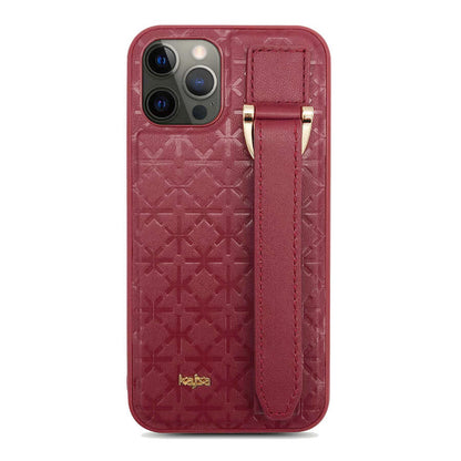 Apple iPhone 12 Pro Max Kılıf Kajsa Neo Clasic Serisi Mono K Strap Kapak