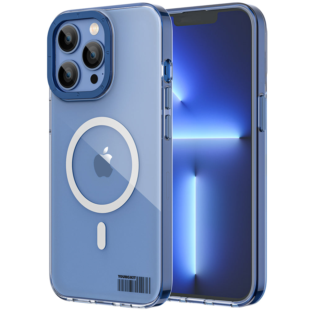 Apple iPhone 12 Pro Max Kılıf M-safe Şarj Özellikli Youngkit Coloured Glaze Serisi Kapak