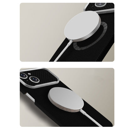 Apple iPhone 13 Kılıf M-Safe Şarj Özellikli Zore Paris Zerre Sert PC Kapak
