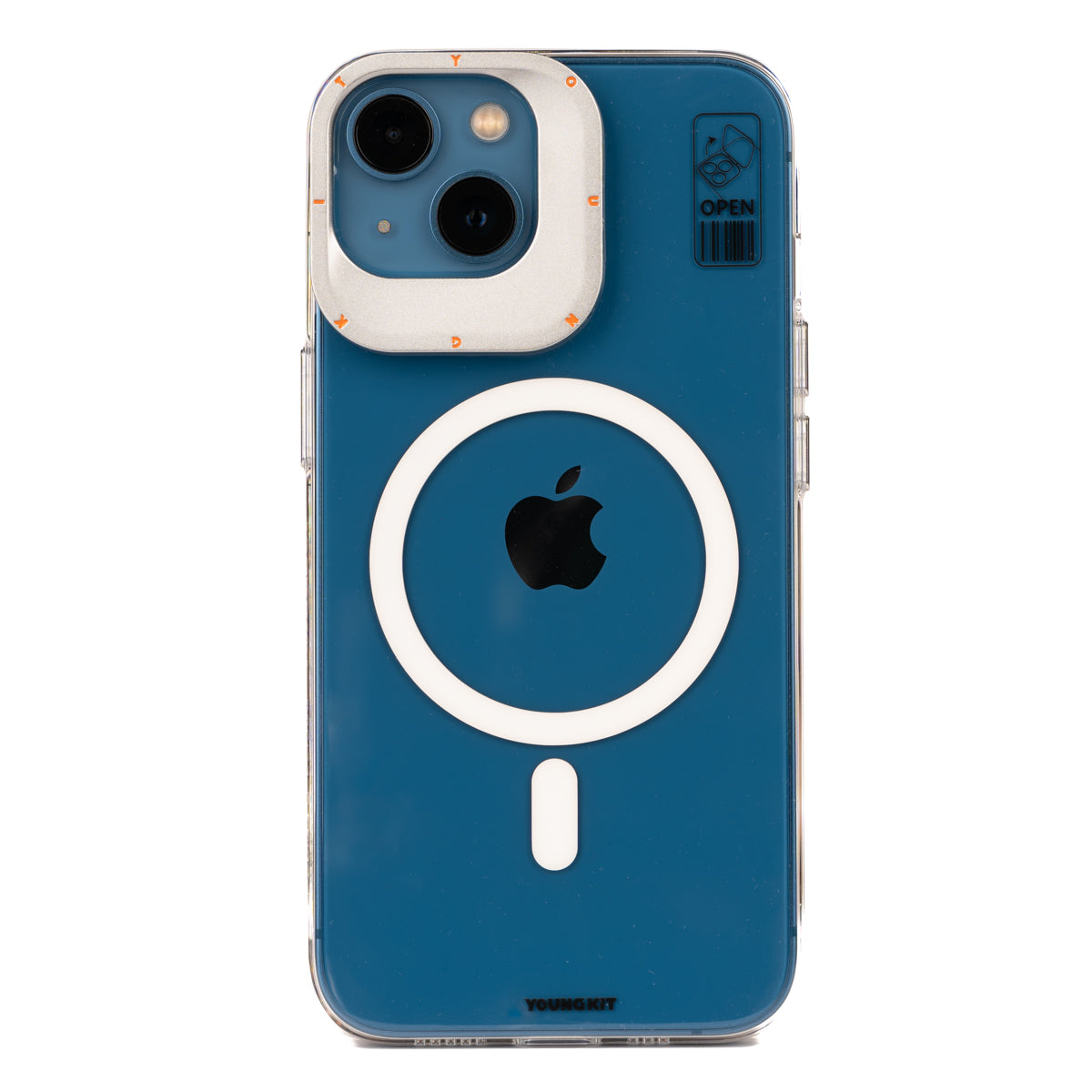 Apple iPhone 13 Kılıf M-safe Şarj Özellikli Standlı YoungKit Hermit Bracket Serisi Kapak