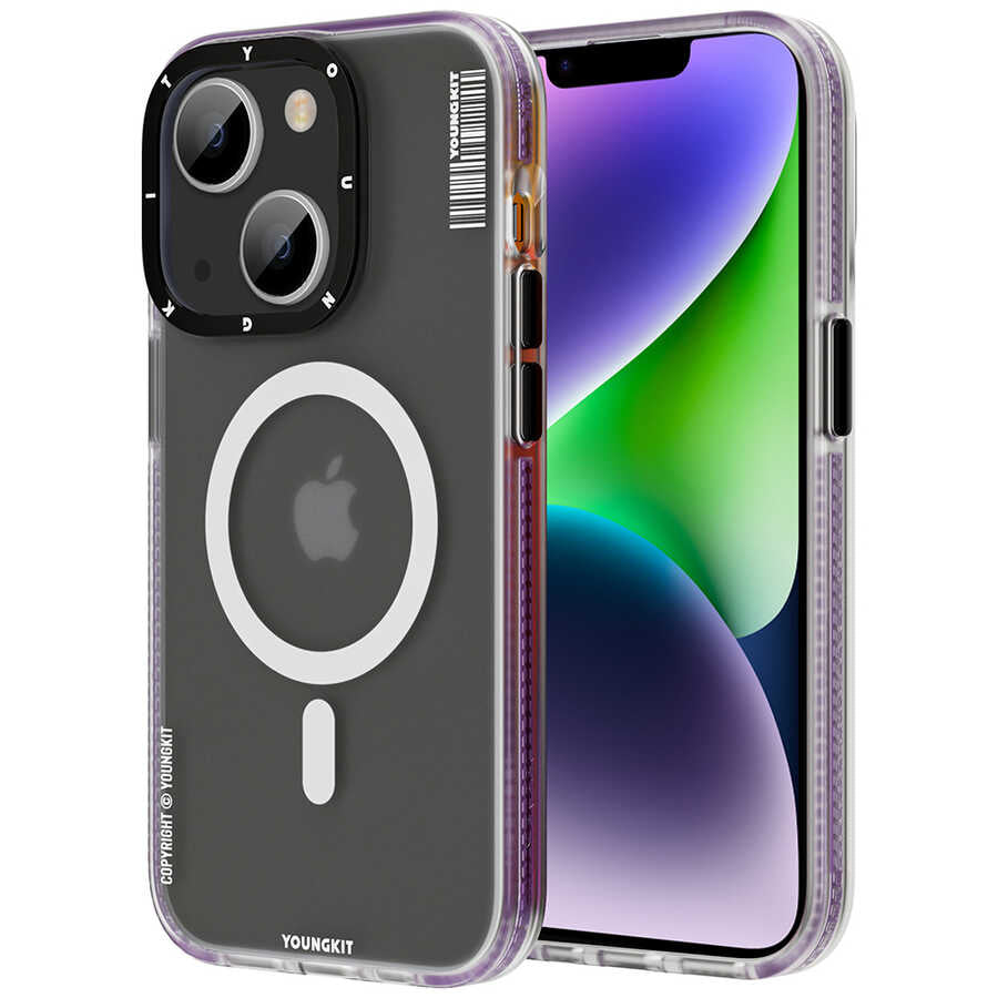 Apple iPhone 13 Kılıf M-safe Şarj Özellikli Youngkit Jane Sand Serisi Kapak