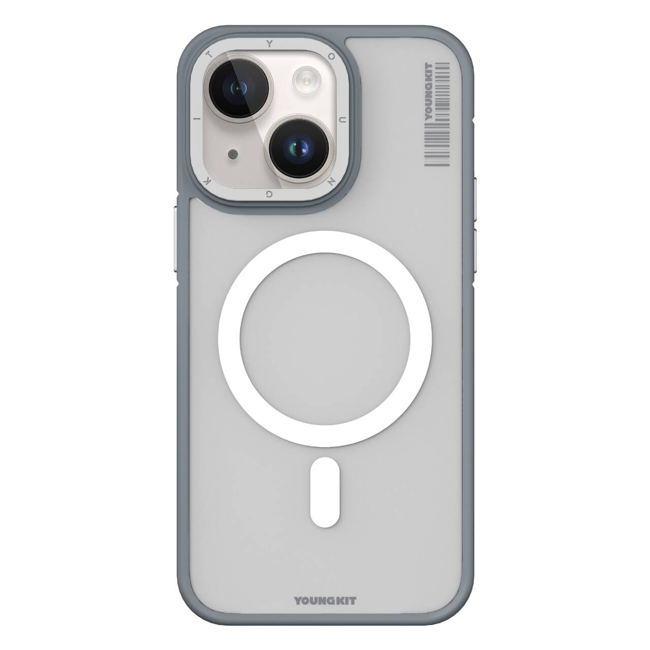 Apple iPhone 13 Kılıf M-safe Şarj Özellikli Youngkit Rock Sand Serisi Kapak