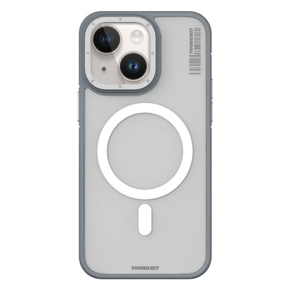 Apple iPhone 13 Kılıf M-safe Şarj Özellikli Youngkit Rock Sand Serisi Kapak