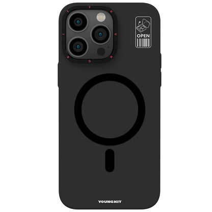 Apple iPhone 13 Pro Kılıf M-safe Şarj Özellikli Standlı YoungKit Hermit Bracket Serisi Kapak