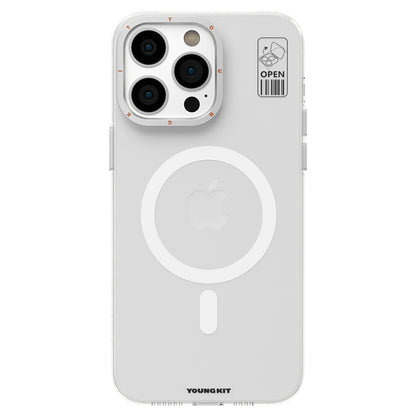 Apple iPhone 13 Pro Kılıf M-safe Şarj Özellikli Standlı YoungKit Hermit Bracket Serisi Kapak