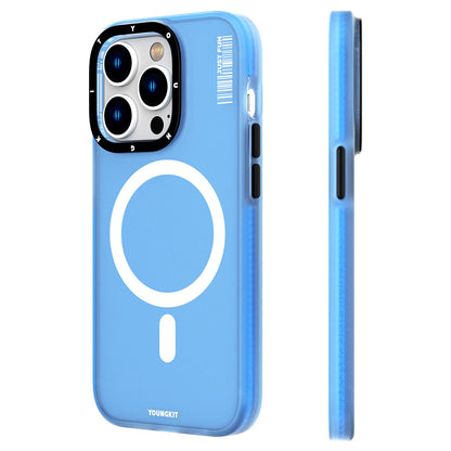 Apple iPhone 13 Pro Kılıf M-safe Şarj Özellikli Youngkit Colored Sand Serisi Kapak