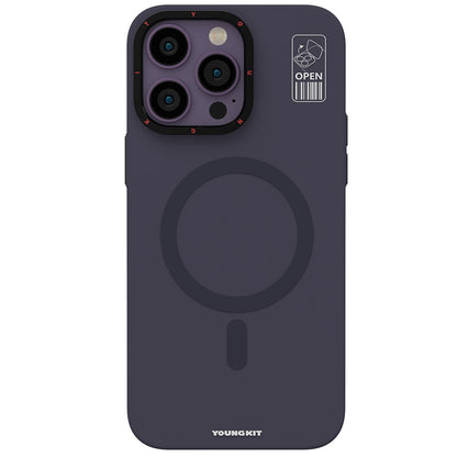 Apple iPhone 13 Pro Max Kılıf M-safe Şarj Özellikli Standlı YoungKit Hermit Bracket Serisi Kapak