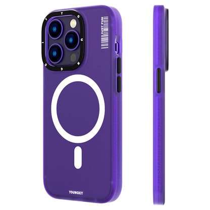 Apple iPhone 13 Pro Max Kılıf M-safe Şarj Özellikli Youngkit Colored Sand Serisi Kapak