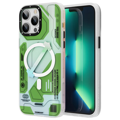 Apple iPhone 13 Pro Max Kılıf M-safe Şarj Özellikli YoungKit Metaverse Serisi Kapak