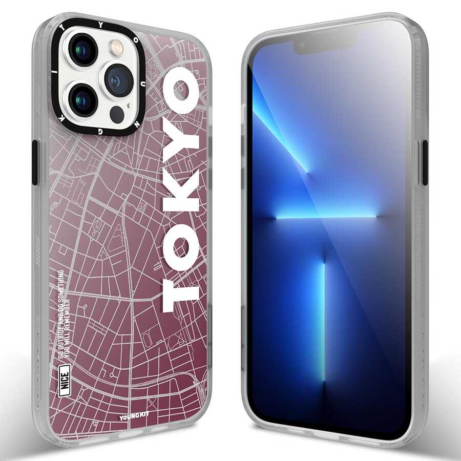 Apple iPhone 13 Pro Max Kılıf YoungKit World Trip Serisi Kapak