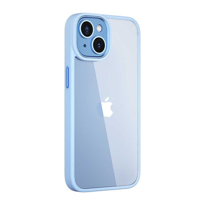 Apple iPhone 14 Plus Kılıf Wiwu VCC-104 Lens Korumalı Renkli Kenar Arkası Şeffaf Vivid Clear Kapak