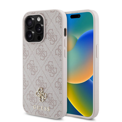 Apple iPhone 14 Pro Kılıf Guess Orjinal Lisanslı M-safe Şarj Özellikli Small 4G Classic Kapak