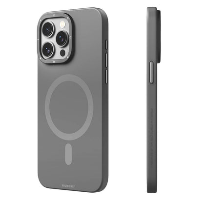 Apple iPhone 14 Pro Kılıf M-safe Şarj Özellikli Çizilmeye ve Aşınmaya Dayanıklı Youngkit Velvet Serisi Kapak