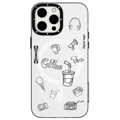 Apple iPhone 14 Pro Kılıf M-safe Şarj Özellikli Desenli Youngkit Plaything Serisi Kapak