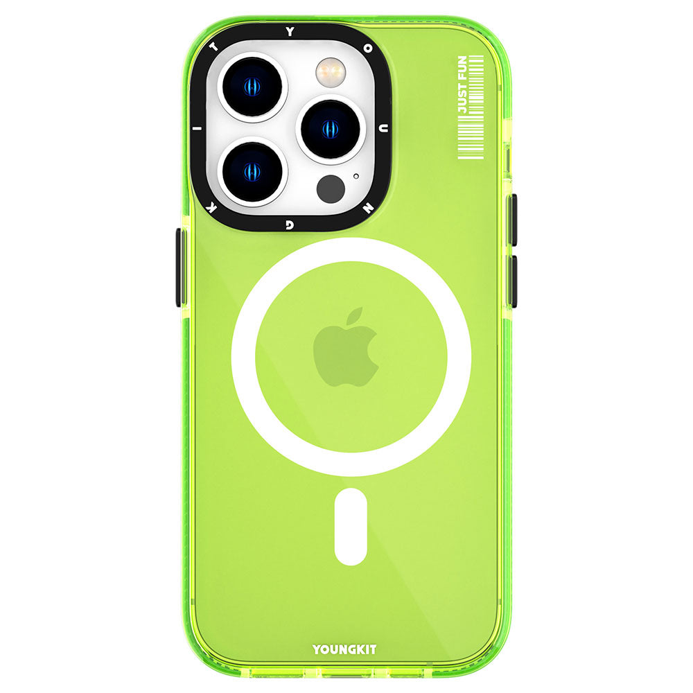 Apple iPhone 14 Pro Kılıf M-safe Şarj Özellikli YoungKit Crystal Color Serisi Kapak