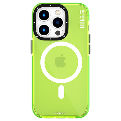 Apple iPhone 14 Pro Kılıf M-safe Şarj Özellikli YoungKit Crystal Color Serisi Kapak