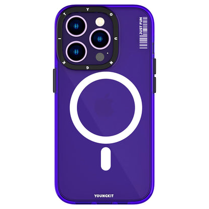 Apple iPhone 14 Pro Kılıf M-safe Şarj Özellikli YoungKit Crystal Color Serisi Kapak