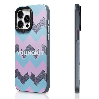 Apple iPhone 14 Pro Kılıf M-safe Şarj Özellikli Youngkit Star Dazzle Serisi Kapak