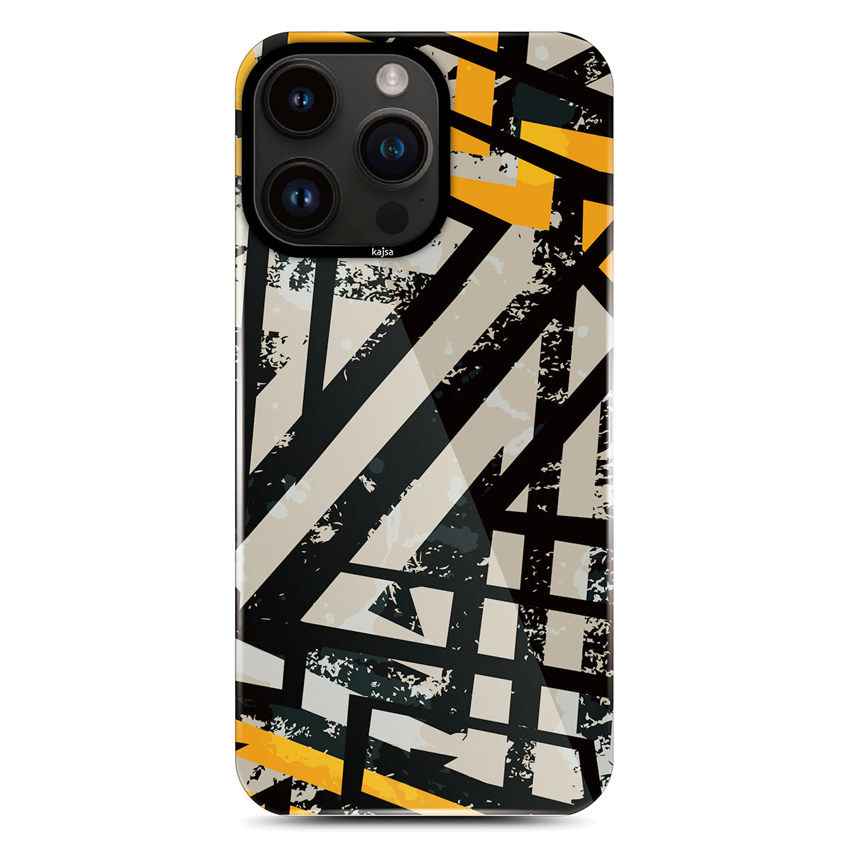 Apple iPhone 14 Pro Max Kılıf HD Desenli Kajsa Shield Plus Grafiti Serisi Kapak