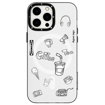 Apple iPhone 14 Pro Max Kılıf M-safe Şarj Özellikli Desenli Youngkit Plaything Serisi Kapak