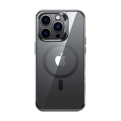 Apple iPhone 14 Pro Max Kılıf M-safe Şarj Özellikli Premium Cam Arka Yüzey Benks Electroplated Kapak